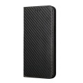 For Samsung Galaxy A14 5G Carbon Fiber Texture Magnetic Flip Leather Phone Case(Black)
