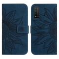 For TCL 20 R/20 AX 5G/Bremen 5G Skin Feel Sun Flower Pattern Flip Leather Phone Case with Lanyard(In