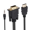 HDMI to VGA Adapter Cable with Audio, Length 1.8m