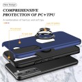 For Samsung Galaxy S22+ 5G PC + TPU Magnetic Phone Case with Invisible Ring Holder(Navy Blue)