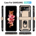 For Samsung Galaxy Z Flip3 5G Shockproof TPU + PC Protective Phone Case with 360 Degree Rotating Hol