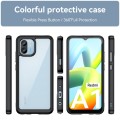For Xiaomi Redmi A1 Colorful Series Acrylic + TPU Phone Case(Black)