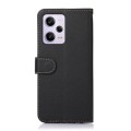 For Xiaomi Redmi Note 12 Pro+ China KHAZNEH Litchi Texture Leather RFID Phone Case(Black)