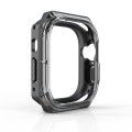 For Apple Watch Ultra 49mm / Ultra 2 49mm Double Color Armor Shockproof Case(Transparent Black)