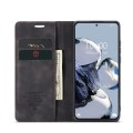 For Xiaomi 12T / 12T Pro CaseMe 013 Multifunctional Horizontal Flip Leather Phone Case(Coffee)