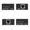 4K HDMI to RJ45 Network Extender, Transmission Distance: 200m(Black)