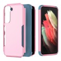 For Samsung Galaxy S23 5G TPU + PC Shockproof Phone Case(Pink+Blue)