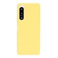For Sony Xperia 5 IV Solid Color Liquid Silicone Dropproof Full Coverage Protective Case(Yellow)