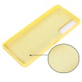For Sony Xperia 5 IV Solid Color Liquid Silicone Dropproof Full Coverage Protective Case(Yellow)