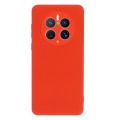For Huawei Mate 50 Pro Solid Color Liquid Silicone Dropproof Full Coverage Protective Case(Red)