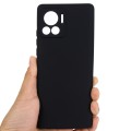 For Motorola Edge 30 Ultra / Moto X30 Pro Pure Color Liquid Silicone Shockproof Phone Case(Black)