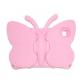 For Samsung Galaxy Tab A8 10.5 Butterfly Bracket Kids EVA Shockproof Tablet Case(Pink)