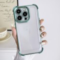 For iPhone 12 Pro Max Electroplating Four-corner Shockproof Space Phone Case(Green)