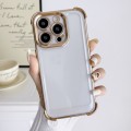 For iPhone 11 Pro Electroplating Four-corner Shockproof Space Phone Case(Gold)