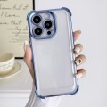 For iPhone 11 Pro Electroplating Four-corner Shockproof Space Phone Case(Blue)