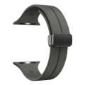 Solid Color Magnetic Buckle Silicone Watch Band For Apple Watch Series 9&8&7 41mm / SE 3&SE 2&6&SE&5