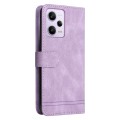 For Xiaomi Redmi Note 12 Pro 5G China Skin Feel Life Tree Metal Button Leather Phone Case(Purple)