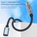 USB4.0 40Gbps Type-C Male to Female Extension Cable, Length:0.3m