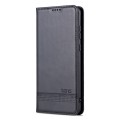 For Huawei Mate 50 Pro AZNS Magnetic Calf Texture Flip Leather Phone Case(Black)