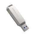 Lenovo Thinkplus MU252 USB 3.1 + USB-C / Type-C Flash Drive, Memory:128GB (Silver)