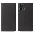 For Motorola Moto G72 Magnetic Closure Leather Phone Case(Black)