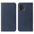 For Motorola Moto G72 Magnetic Closure Leather Phone Case(Blue)