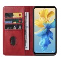 For Infinix Hot 11 2022 Magnetic Closure Leather Phone Case(Red)