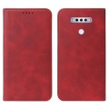 For TCL 10 SE Magnetic Closure Leather Phone Case(Red)