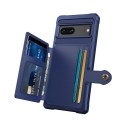 For Google Pixel 7 5G Magnetic Wallet Card Bag Leather Phone Case(Navy Blue)