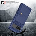 For Google Pixel 7 5G Magnetic Wallet Card Bag Leather Phone Case(Navy Blue)