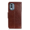 For Nokia X30 5G Nappa Texture Leather Phone Case(Brown)