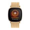 For Fitbit Versa 4 / Sense 2 Milan Buckle Metal Watch Band(Gold)