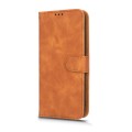 For Infinix Hot 20i Skin Feel Magnetic Flip Leather Phone Case(Brown)