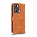 For Infinix Hot 20i Skin Feel Magnetic Flip Leather Phone Case(Brown)