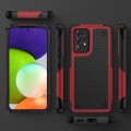 For Samsung Galaxy A52 5G PC + TPU Shockproof Protective Phone Case(Red+Black)