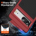 For Google Pixel 7 5G PC + TPU Shockproof Protective Phone Case(Red+Black)