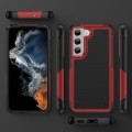 For Samsung Galaxy S22+ 5G PC + TPU Shockproof Protective Phone Case(Red+Black)