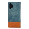 For Samsung Galaxy A32 5G Splicing Leather Phone Case(Green)