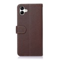 For Samsung Galaxy A04e KHAZNEH Litchi Texture Leather RFID Phone Case(Brown)