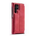 For Samsung Galaxy S23 Ultra 5G LC.IMEEKE Hon Ancient Series Horizontal Flip Leather Phone Case(Red)