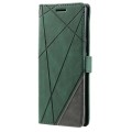 For Google Pixel 6a Skin Feel Splicing Leather Phone Case(Green)