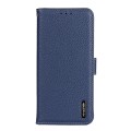 For Nokia X30 5G KHAZNEH Litchi Genuine Leather Phone Case(Blue)