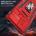 For Xiaomi Poco X4 Pro 5G Armor PC + TPU Camera Shield Phone Case(Red)