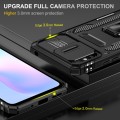 For Xiaomi Redmi 9A Armor PC + TPU Camera Shield Phone Case(Black)