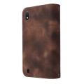 For Samsung Galaxy A10 Multifunctional Card Slot Zipper Wallet Leather Phone Case(Brown)