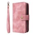 For Samsung Galaxy S10 Multifunctional Card Slot Zipper Wallet Leather Phone Case(Rose Gold)