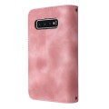 For Samsung Galaxy S10 Multifunctional Card Slot Zipper Wallet Leather Phone Case(Rose Gold)