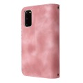 For Samsung Galaxy S20 Multifunctional Card Slot Zipper Wallet Leather Phone Case(Rose Gold)