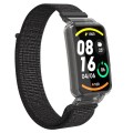 For Xiaomi Mi Band 7 Pro Integrated PC Protective Case + Nylon Loop Watch Band(Reflective Black)