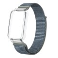 For Xiaomi Mi Band 7 Pro Integrated PC Protective Case + Nylon Loop Watch Band(Storm Gray)